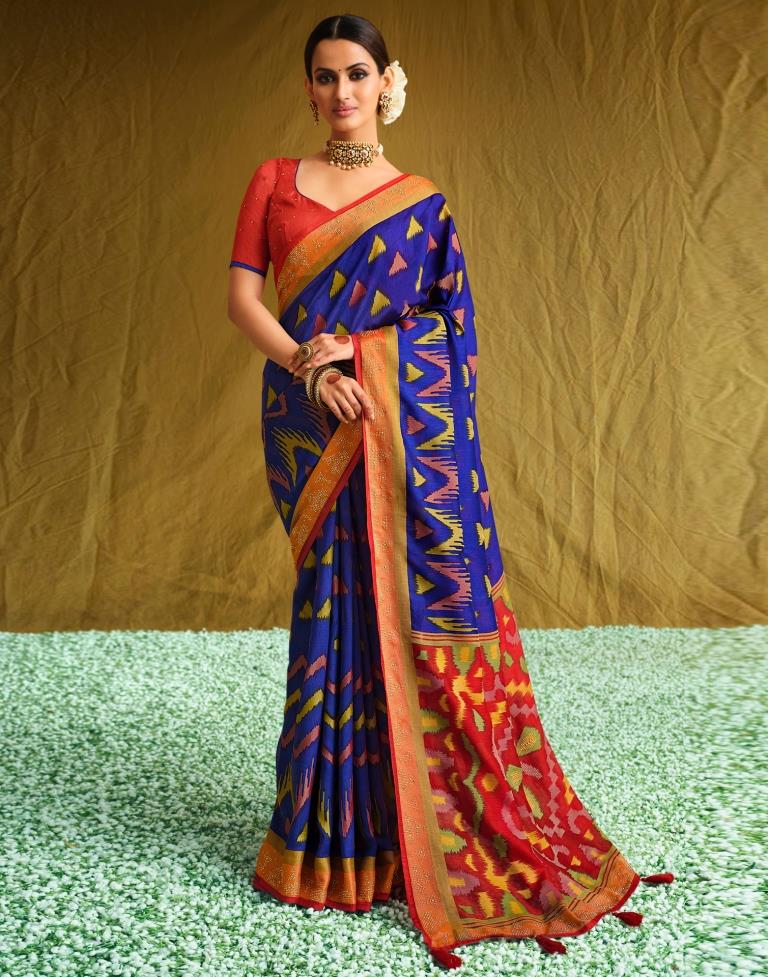 Royal Blue Silk Saree