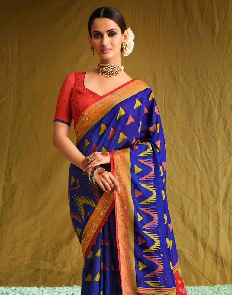 Royal Blue Silk Saree