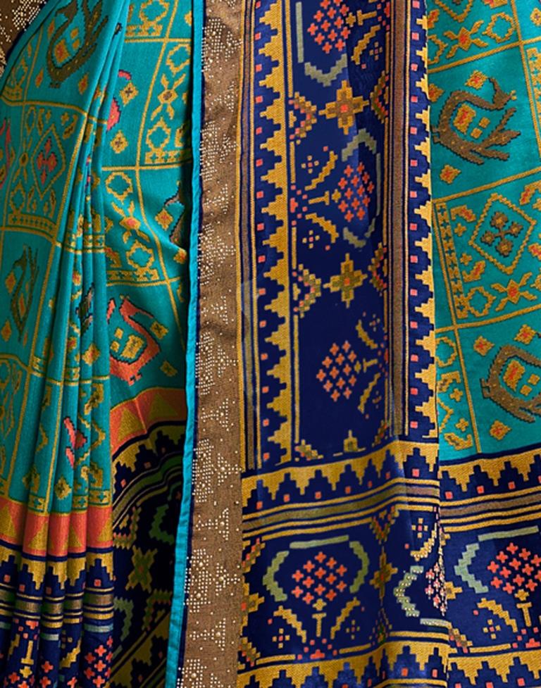 Rama Green Silk Saree