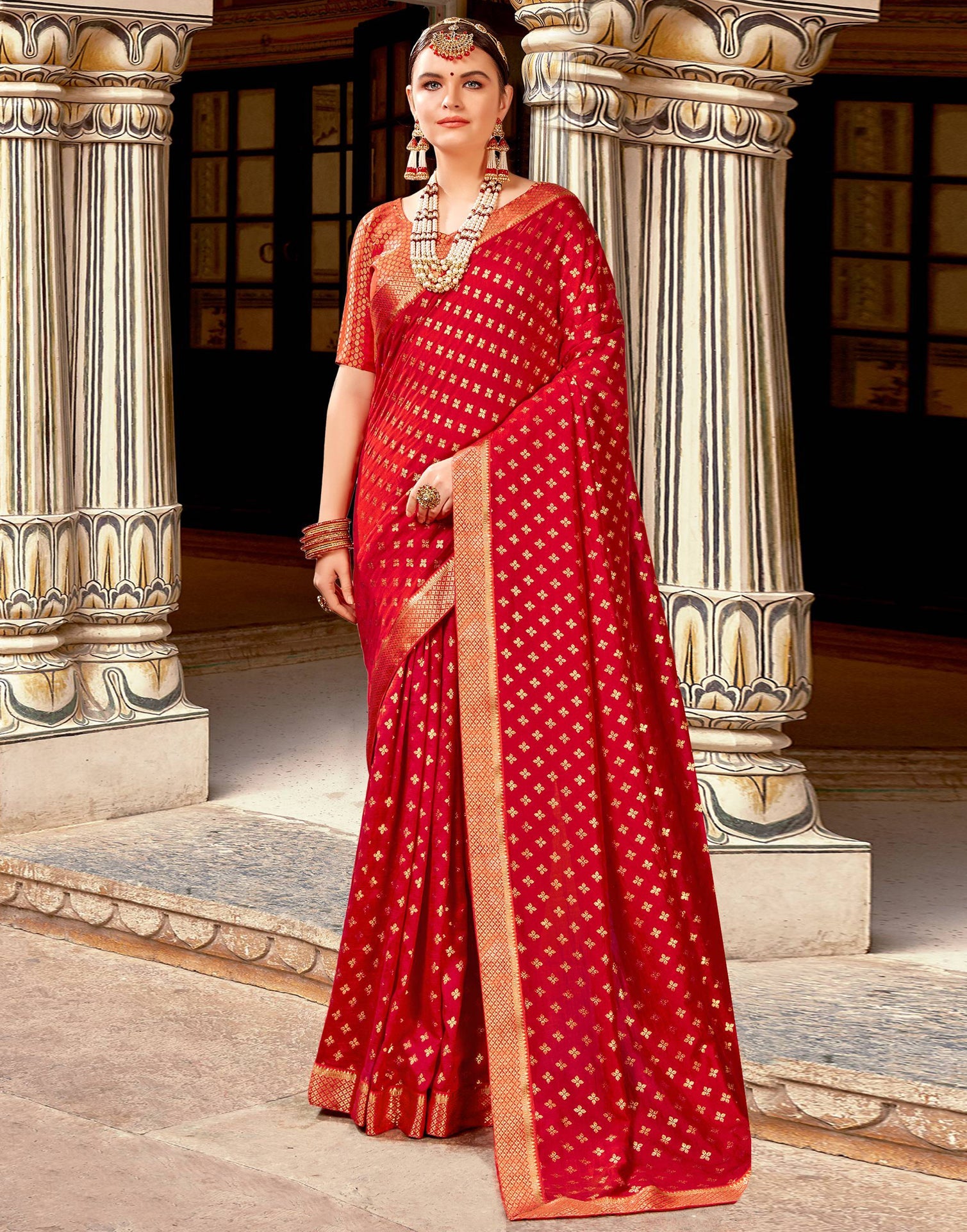 Red Silk Saree