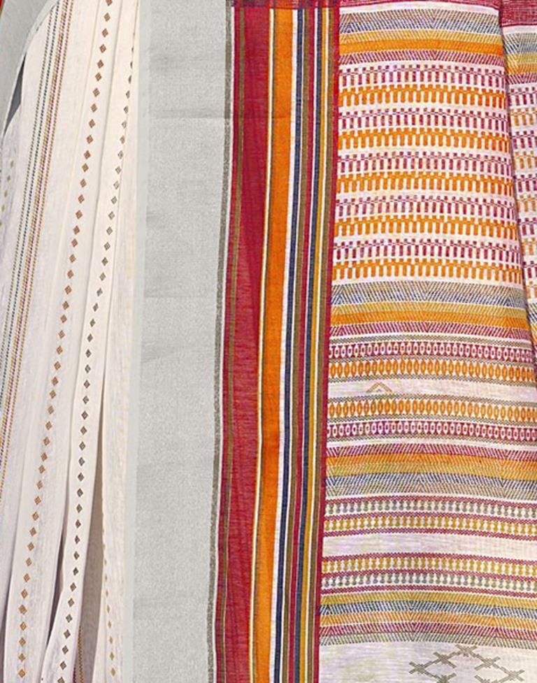 White Cotton Saree