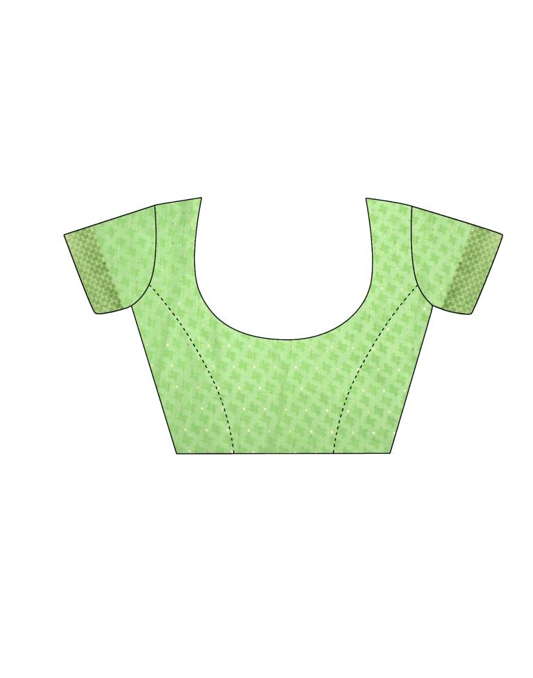Light Green Brasso Saree