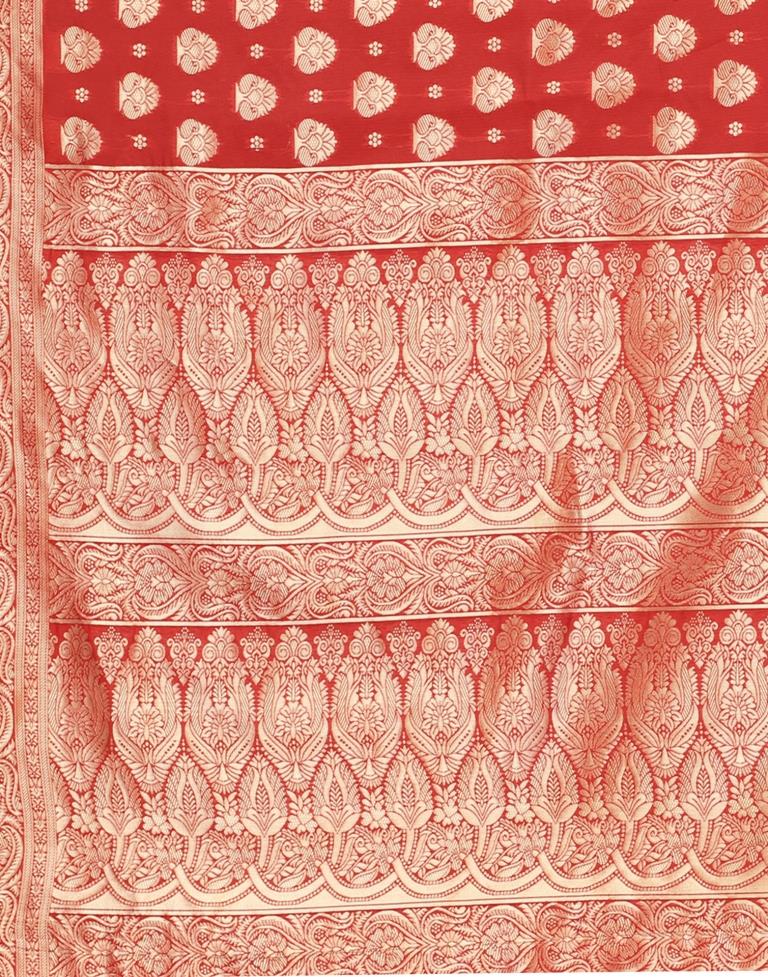 Red Banarasi Silk Saree