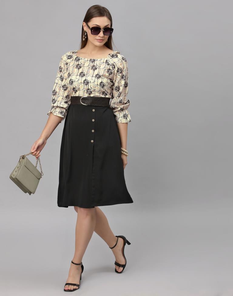 Black Digital Dress | SLV256TK4092