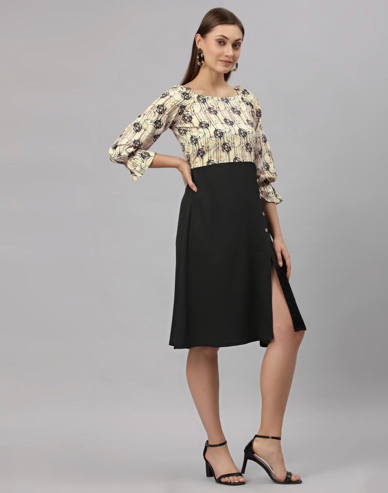 Black Digital Dress | SLV256TK4092