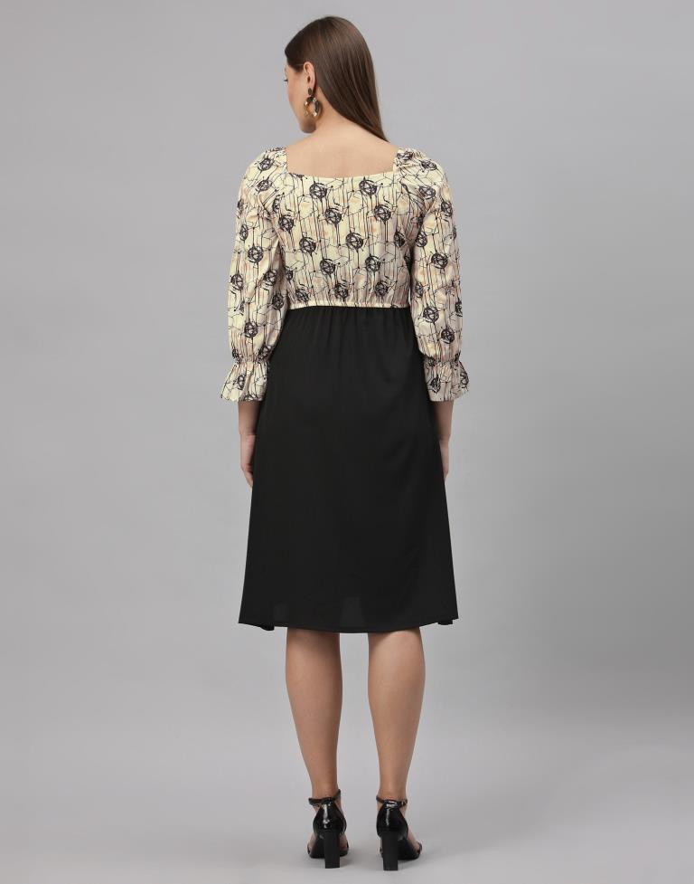 Black Digital Dress | SLV256TK4092
