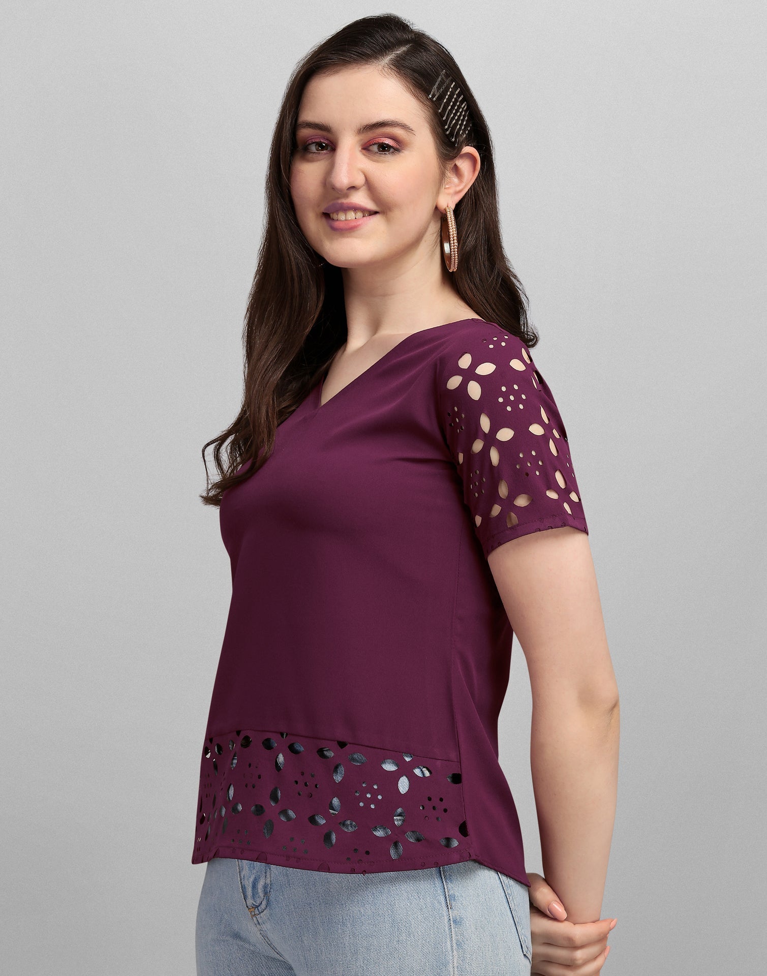 Wine Lacer Cut Top