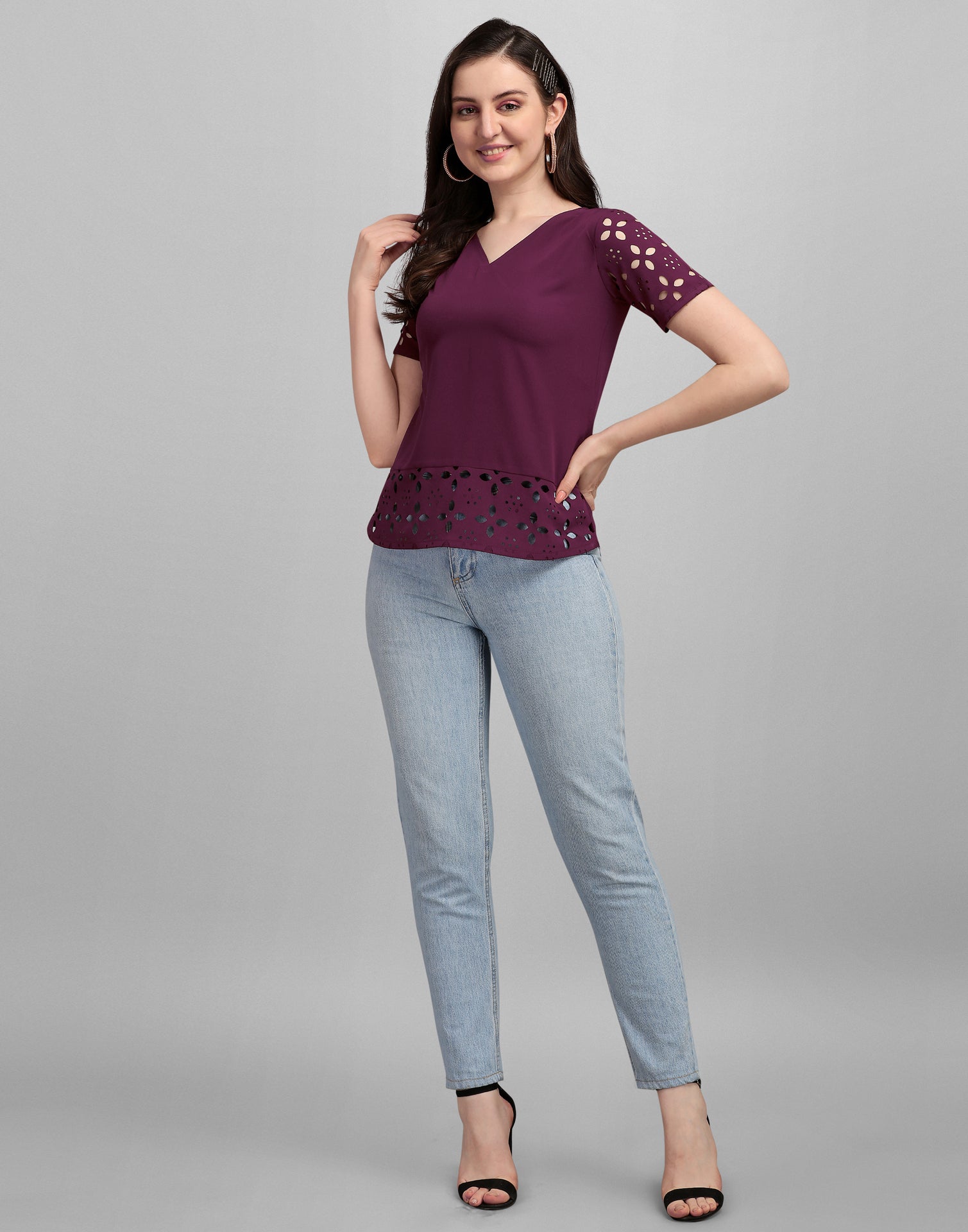 Wine Lacer Cut Top