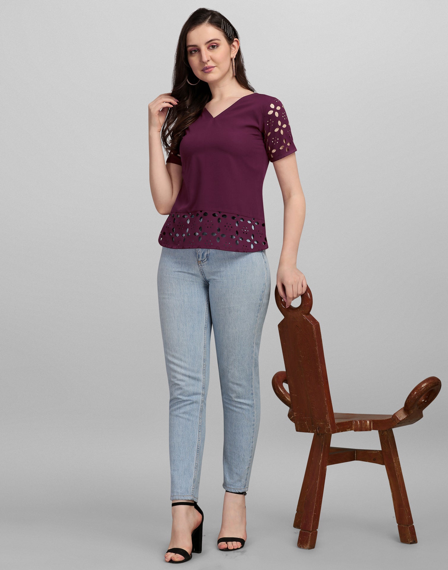 Wine Lacer Cut Top