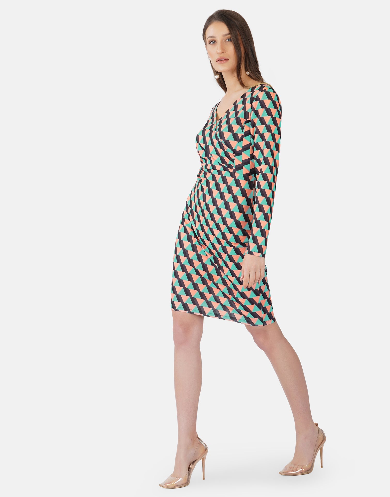 Multicoloured Printed Bodycon | SLV301TK8022