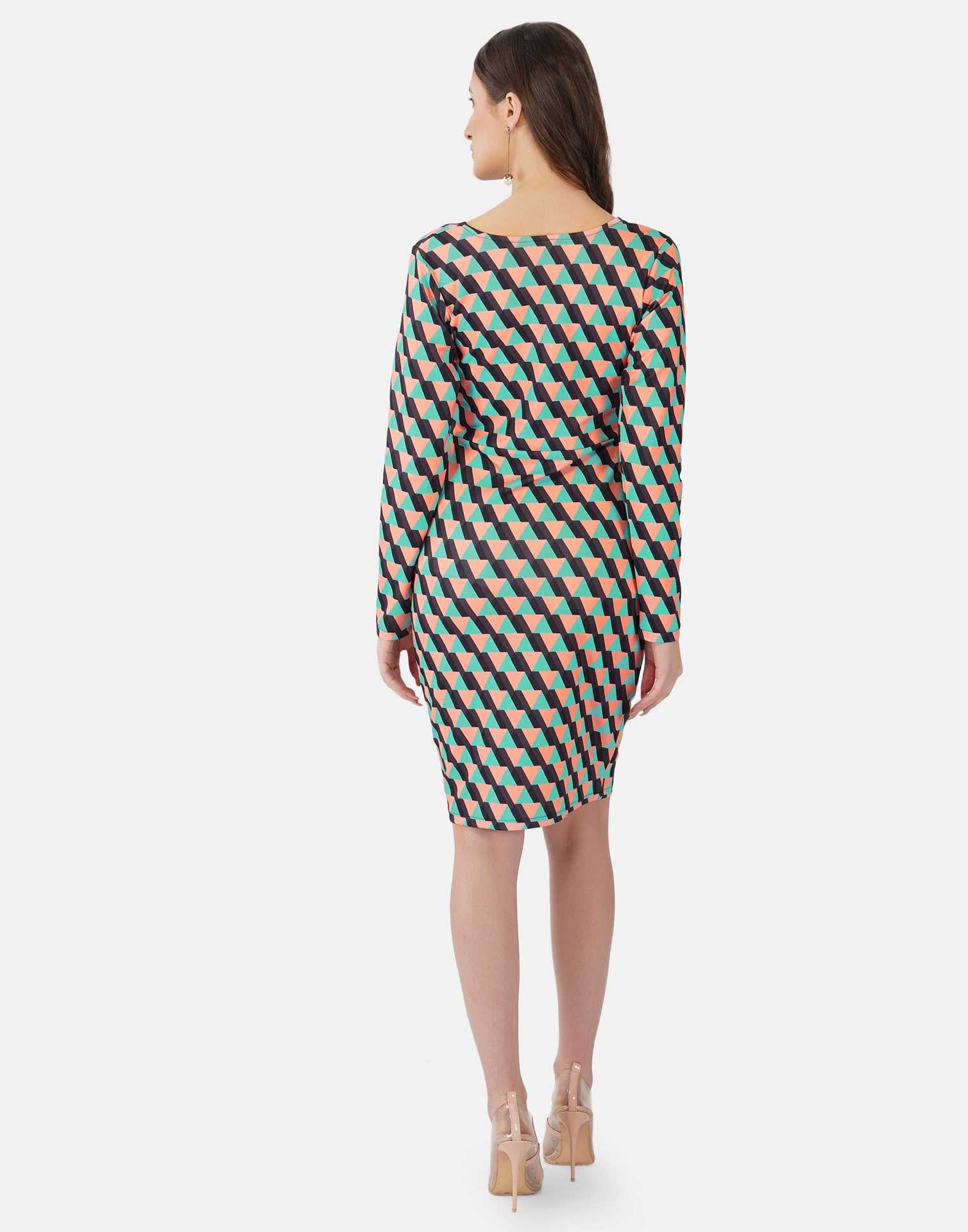 Multicoloured Printed Bodycon | SLV301TK8022