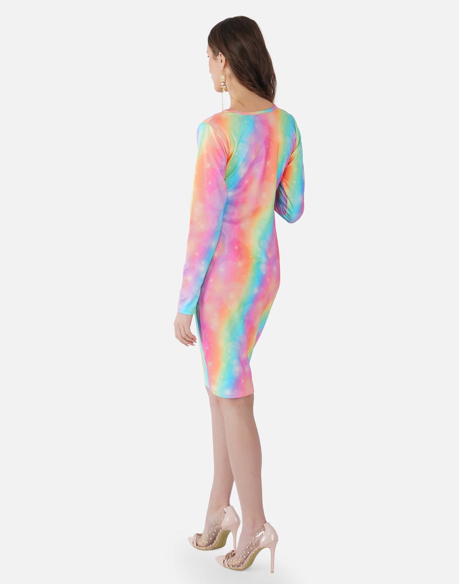 Multicoloured Printed Bodycon | SLV304TK8052