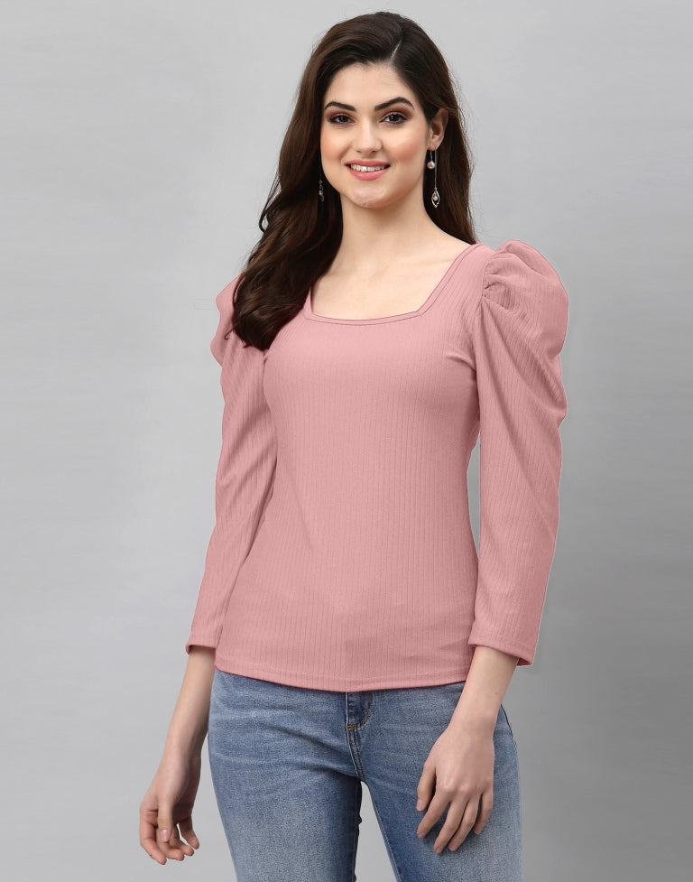 Light Pink Knitted Top