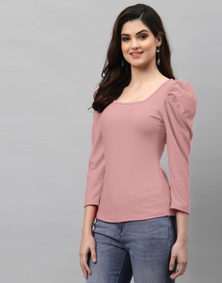 Light Pink Knitted Top