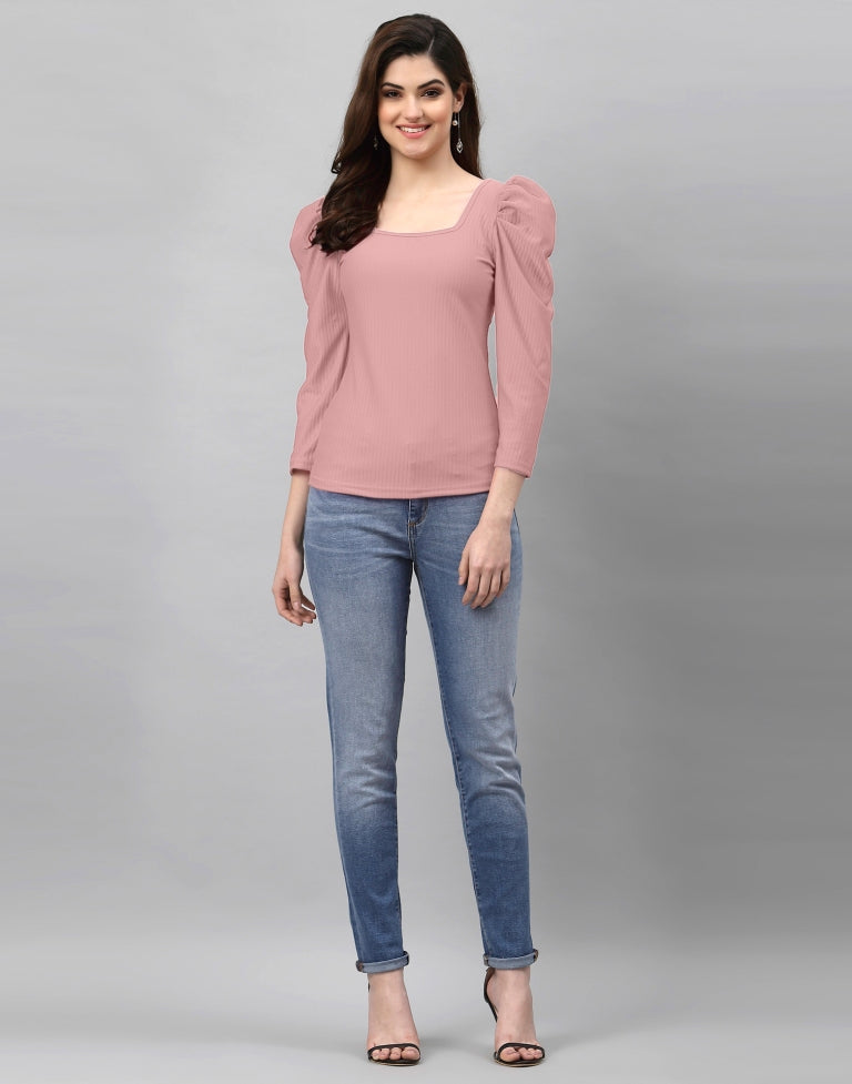 Light Pink Knitted Top
