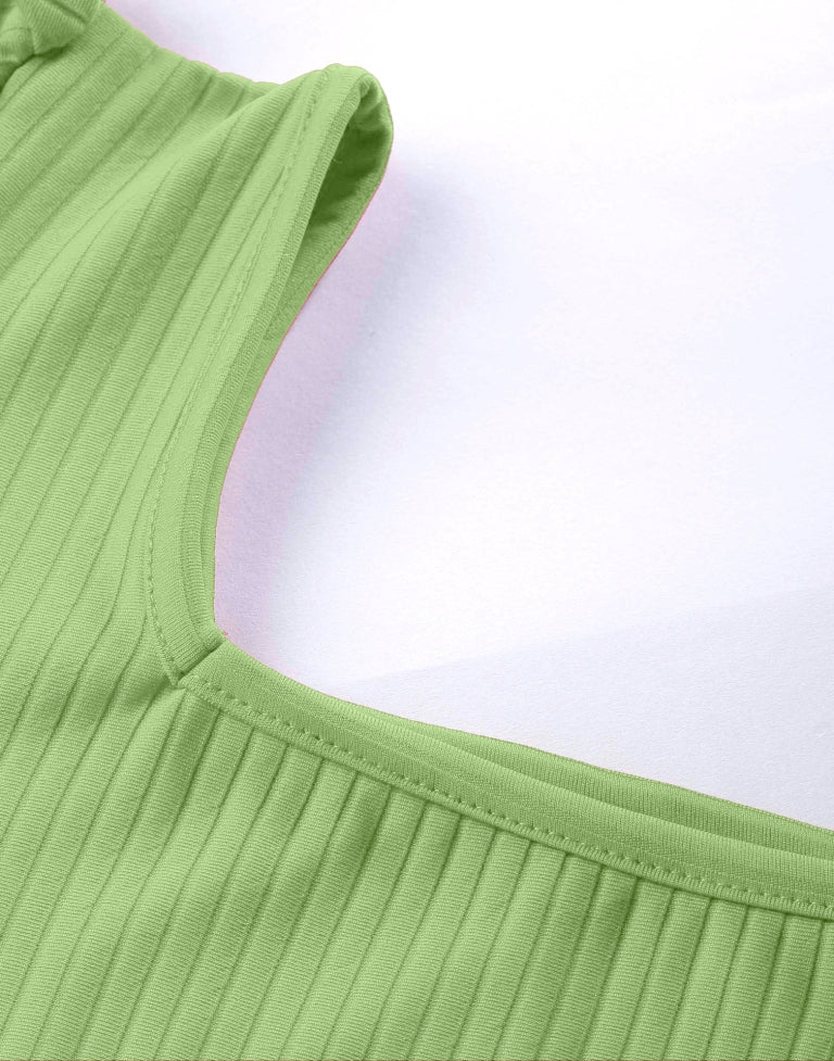 Pista Green Knitted Top