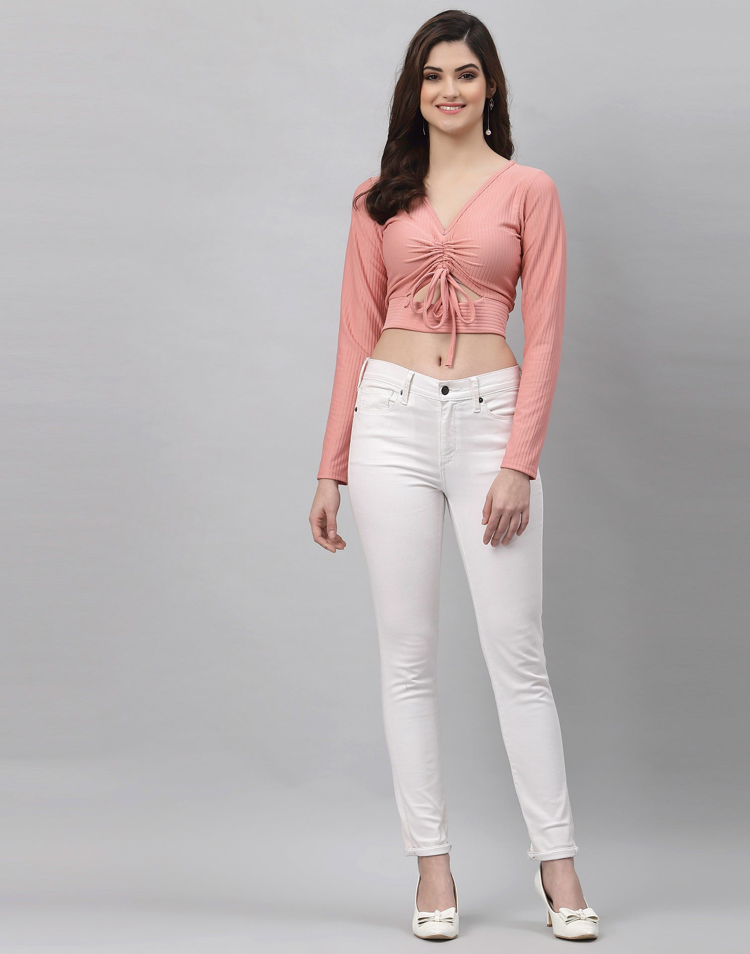 Light Pink Cutout Top