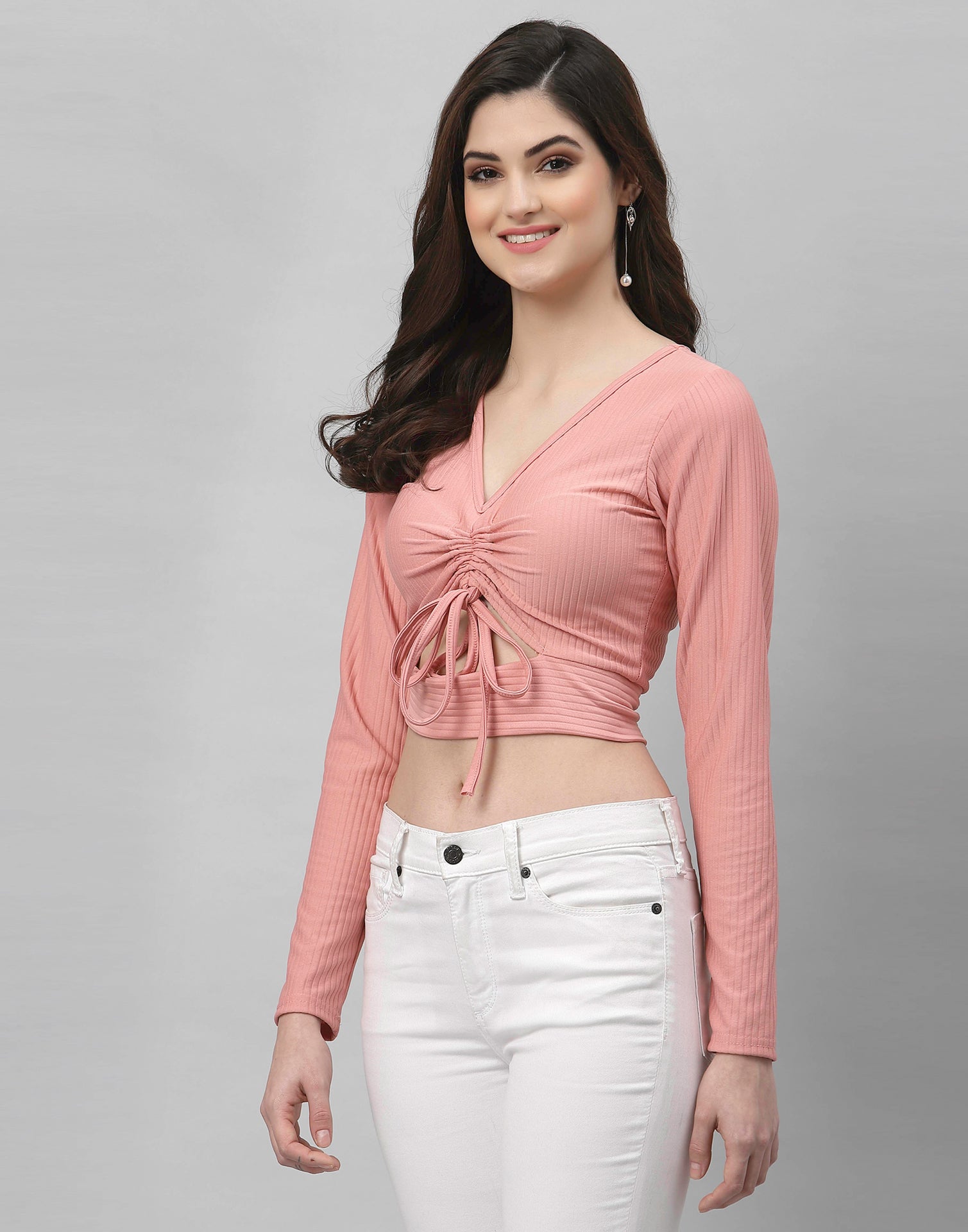Light Pink Cutout Top