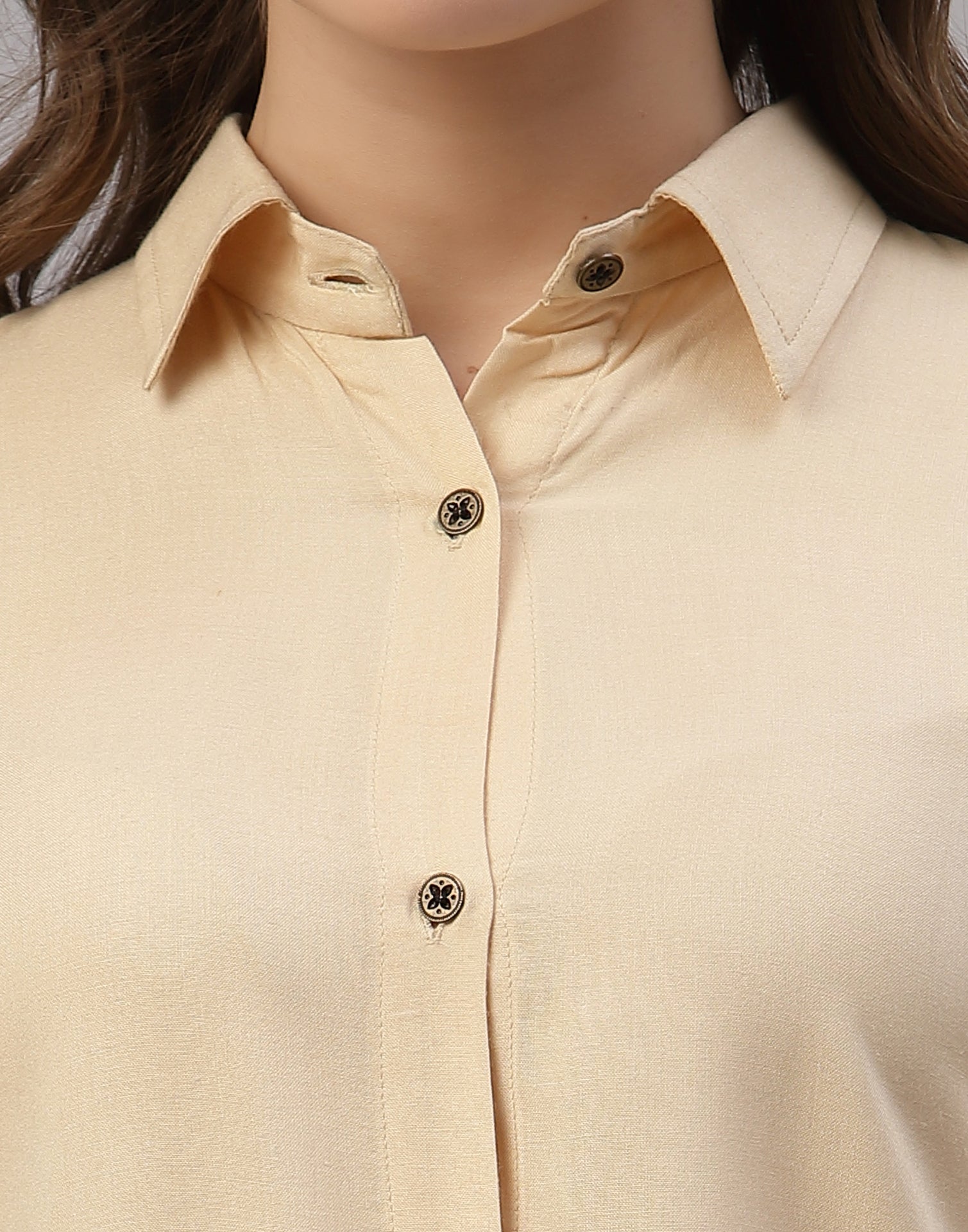 Cream Knot Top