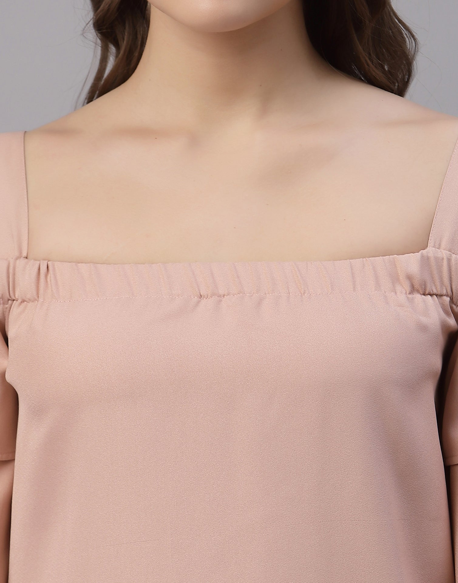Peach Off Shoulder Top
