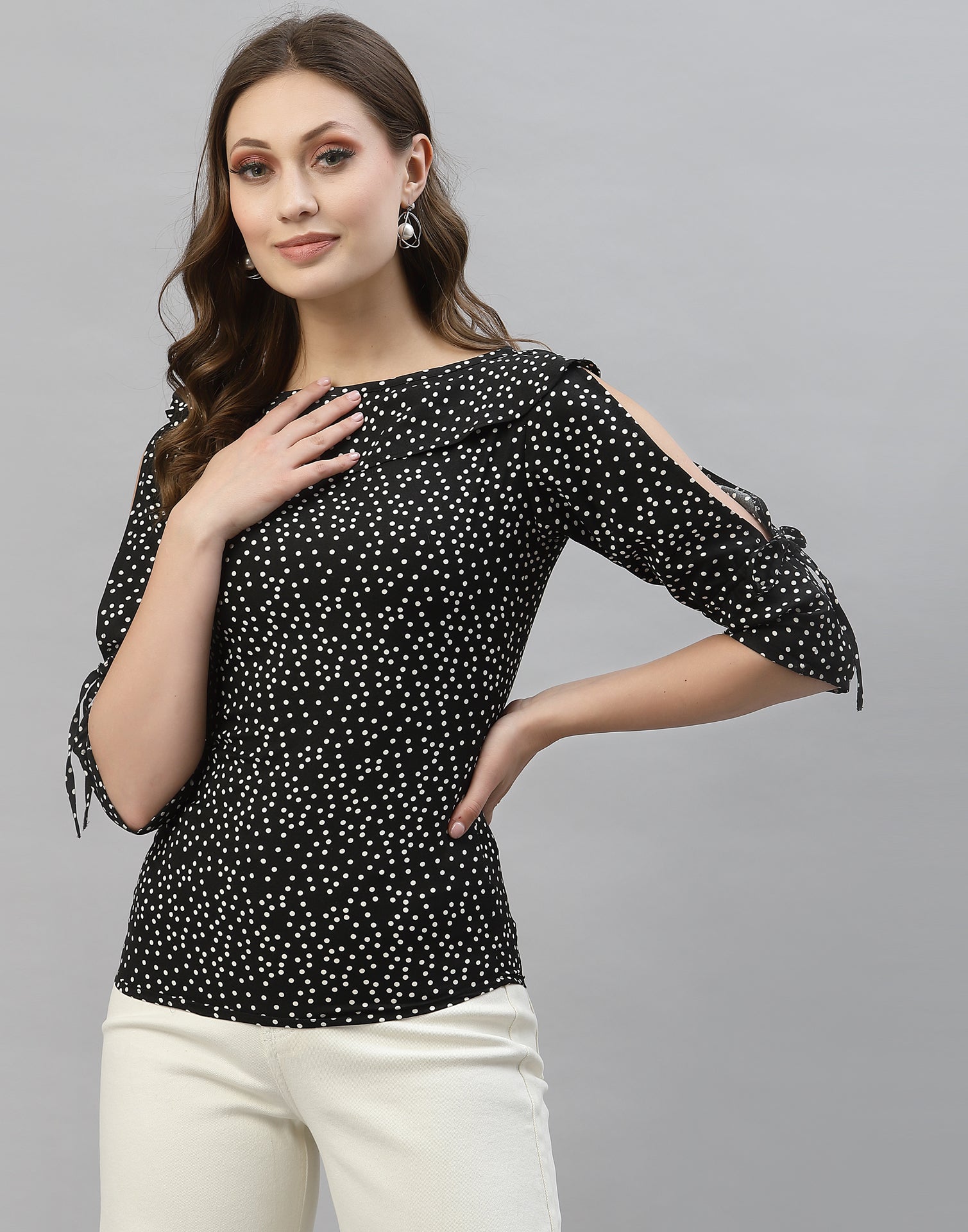 Black Polka Top