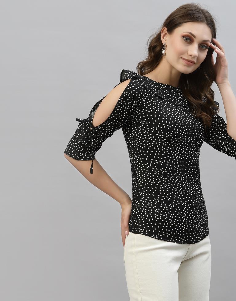 Black Polka Top