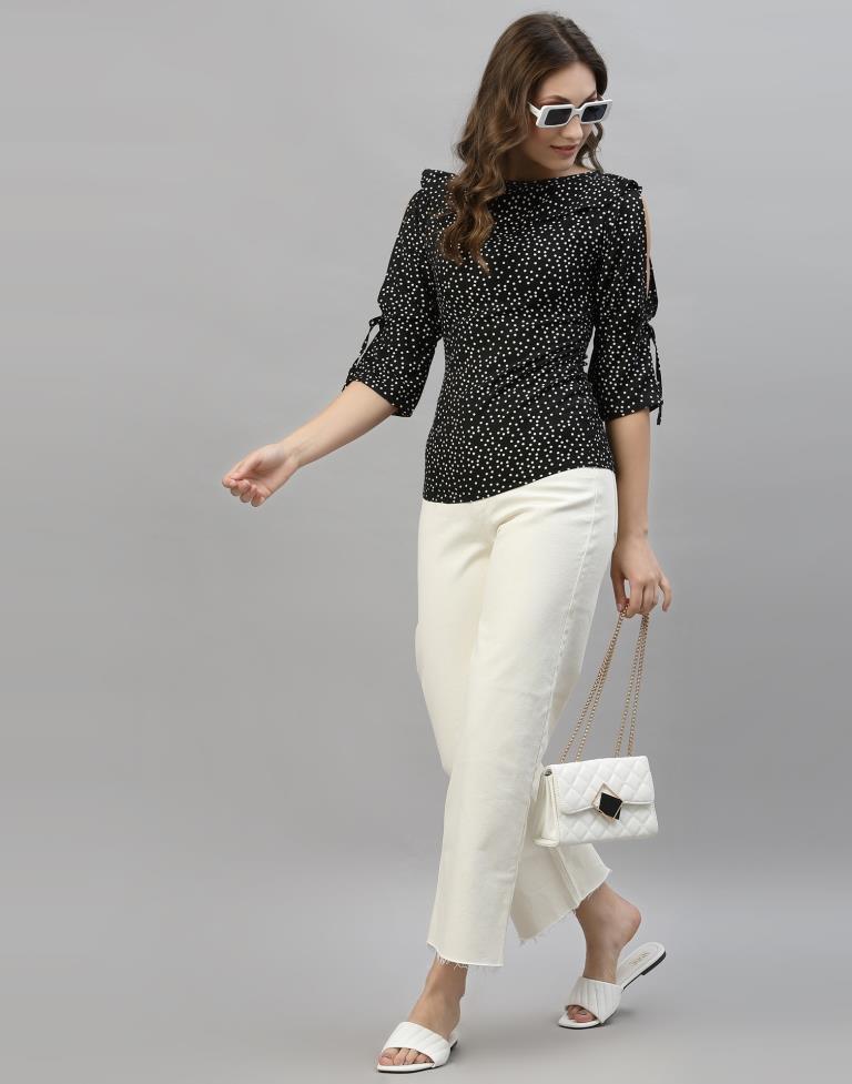 Black Polka Top