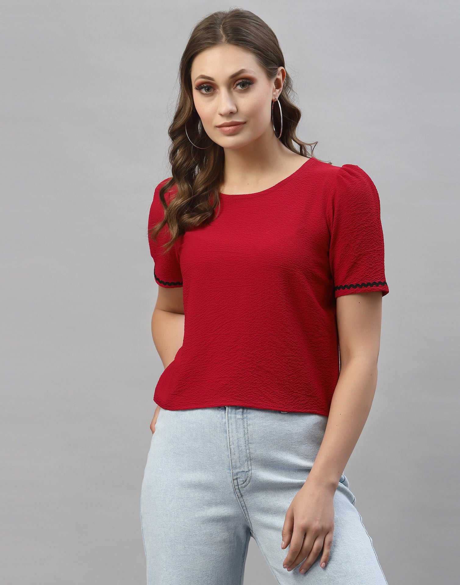Red Solid Top