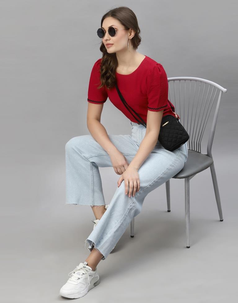Red Solid Top