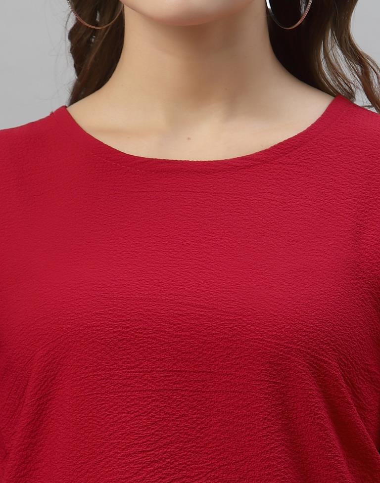 Red Solid Top