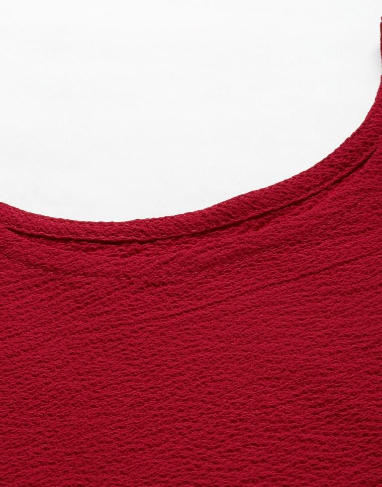 Red Solid Top