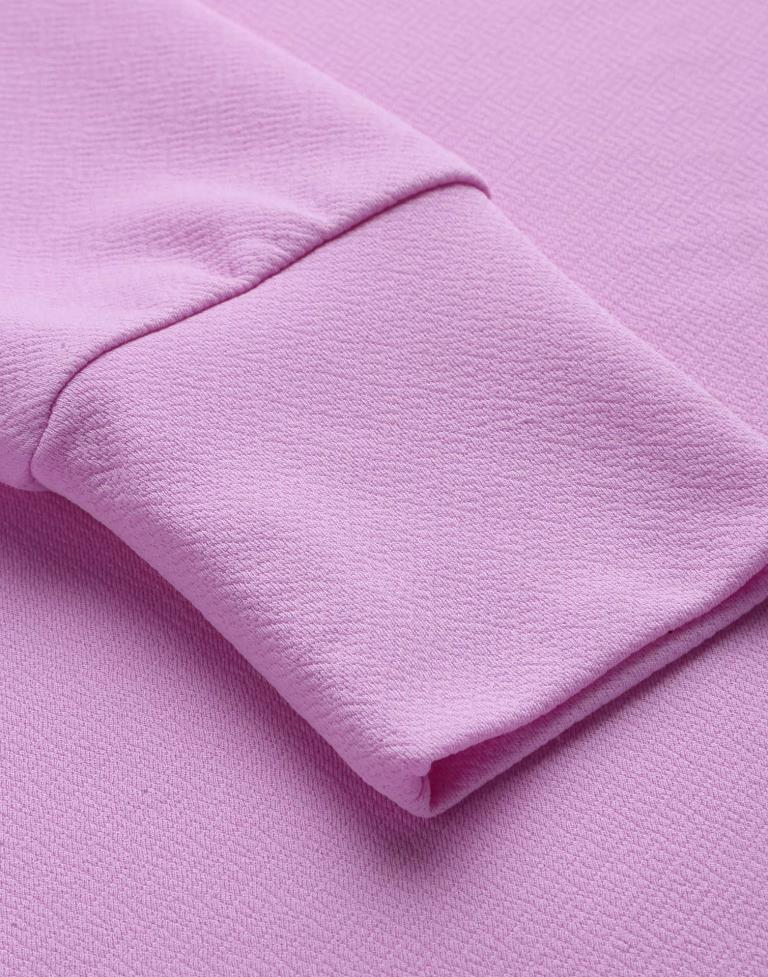 Lavender Puff Sleeve Top