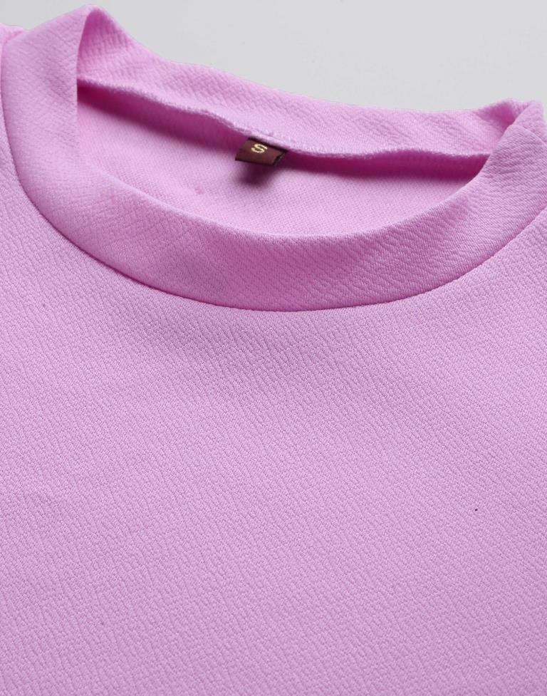 Lavender Puff Sleeve Top