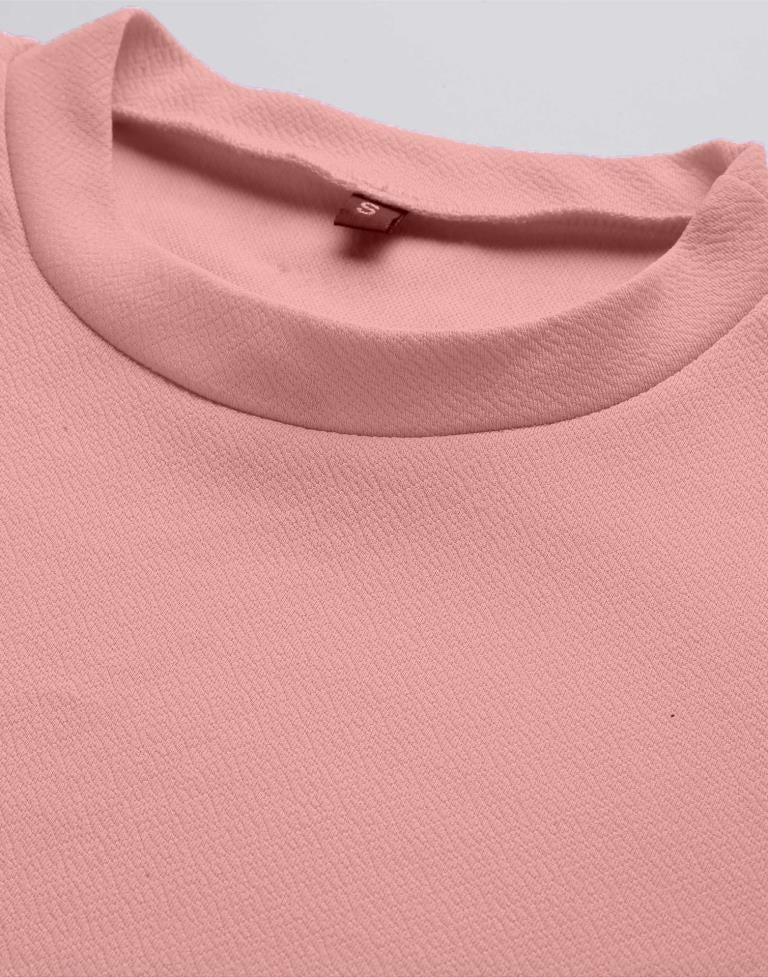 Peach Puff Sleeve Top