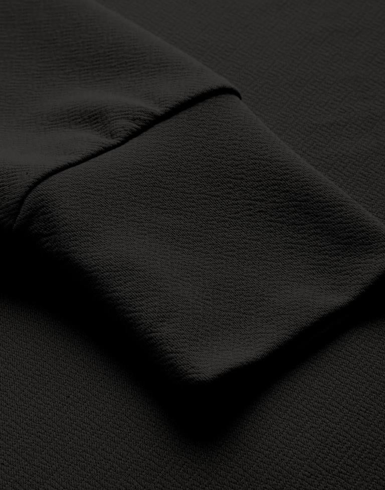 Black Puff Sleeve Top
