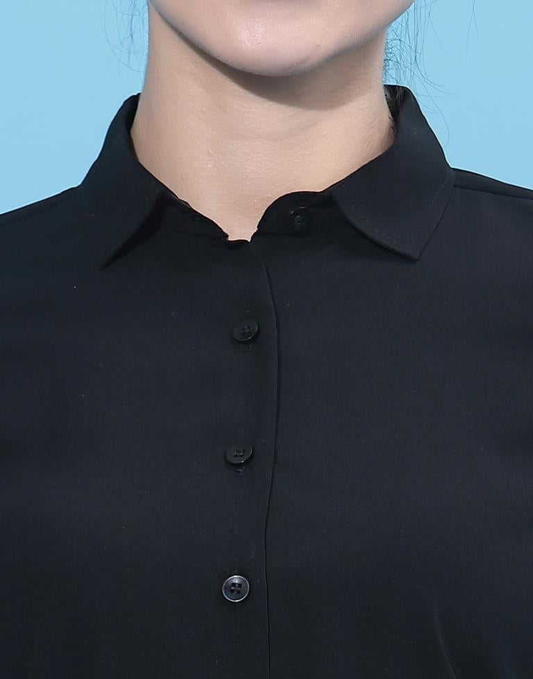 Black Solid Shirt