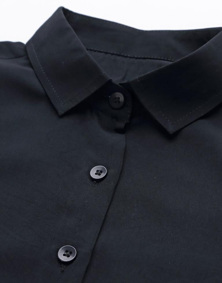 Black Solid Shirt