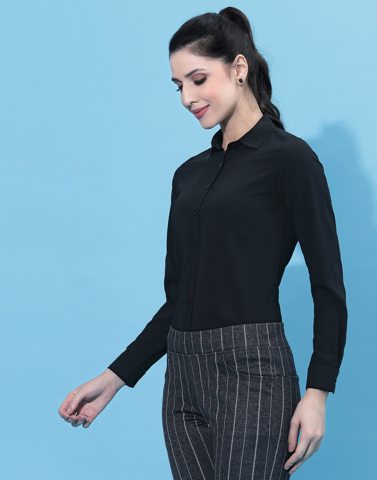 Black Solid Shirt