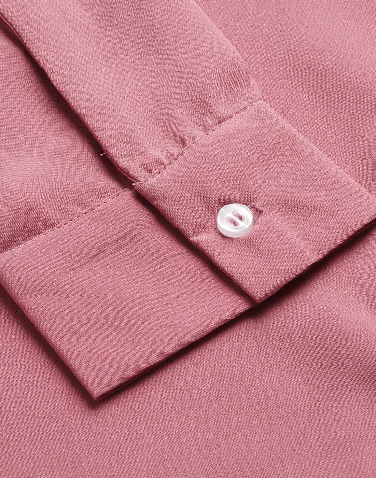Carrot Pink Solid Shirt