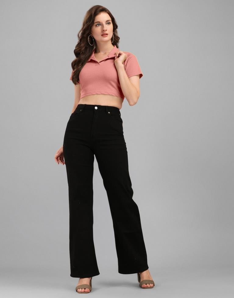 Peach Crop Top