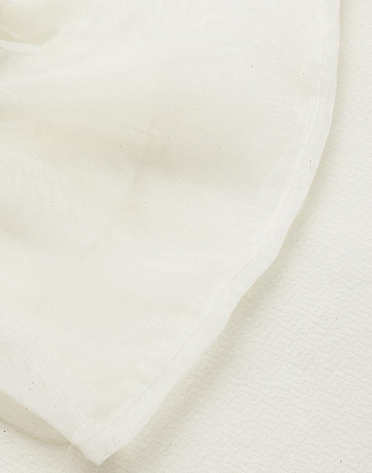 White Puff Sleeve With Strap Top