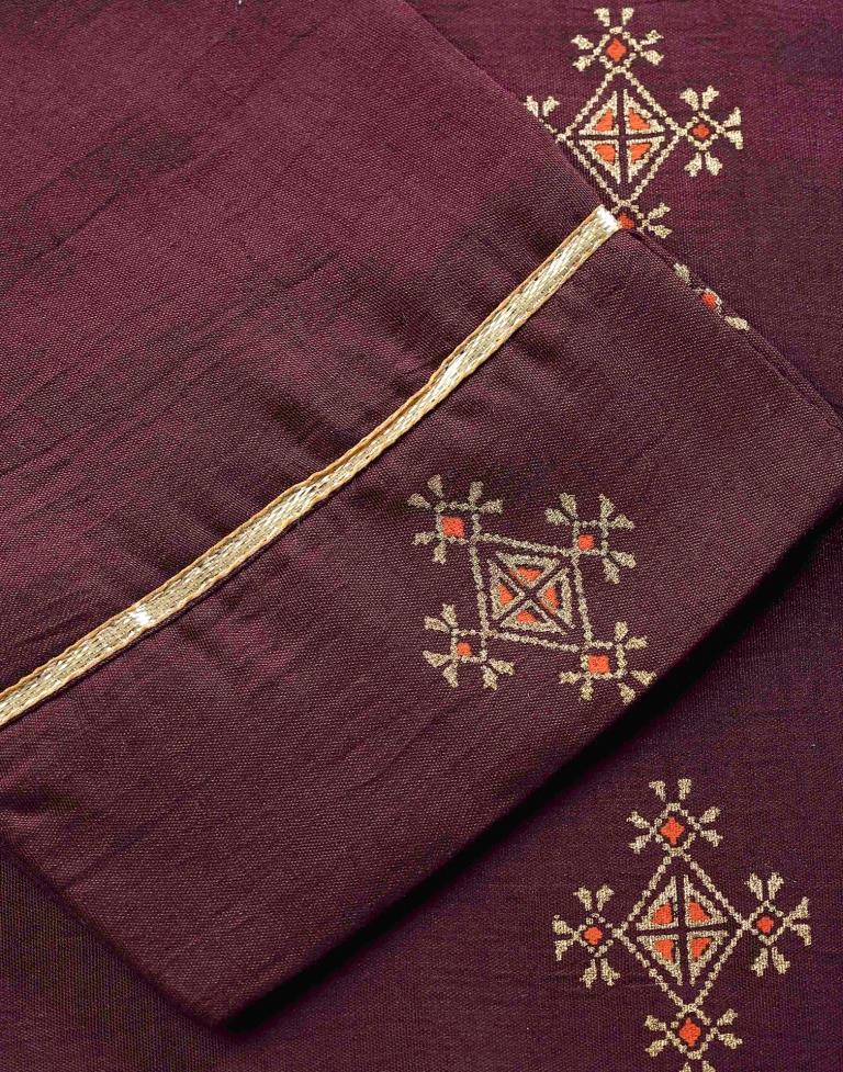 Plumb Printed Kurti