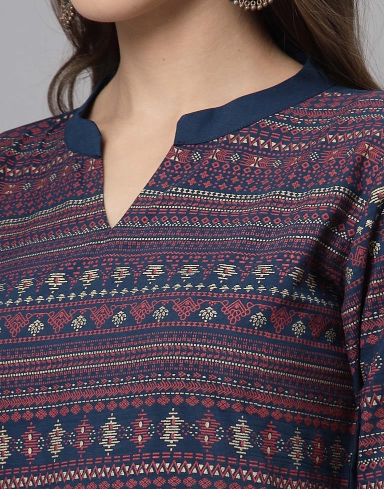 Teal Flared Kurti
