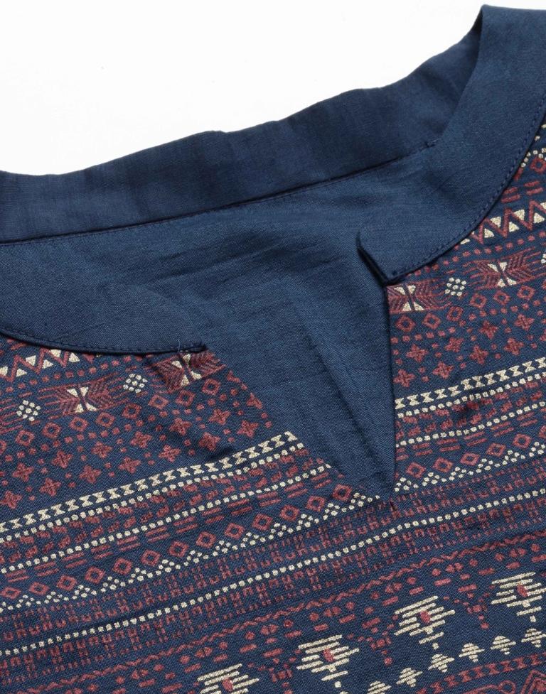 Teal Flared Kurti