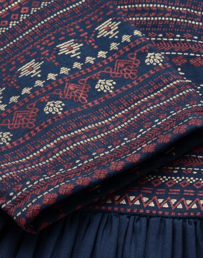 Teal Flared Kurti