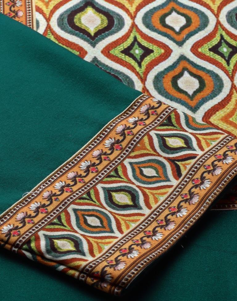 Teal Digital Printed Kurti