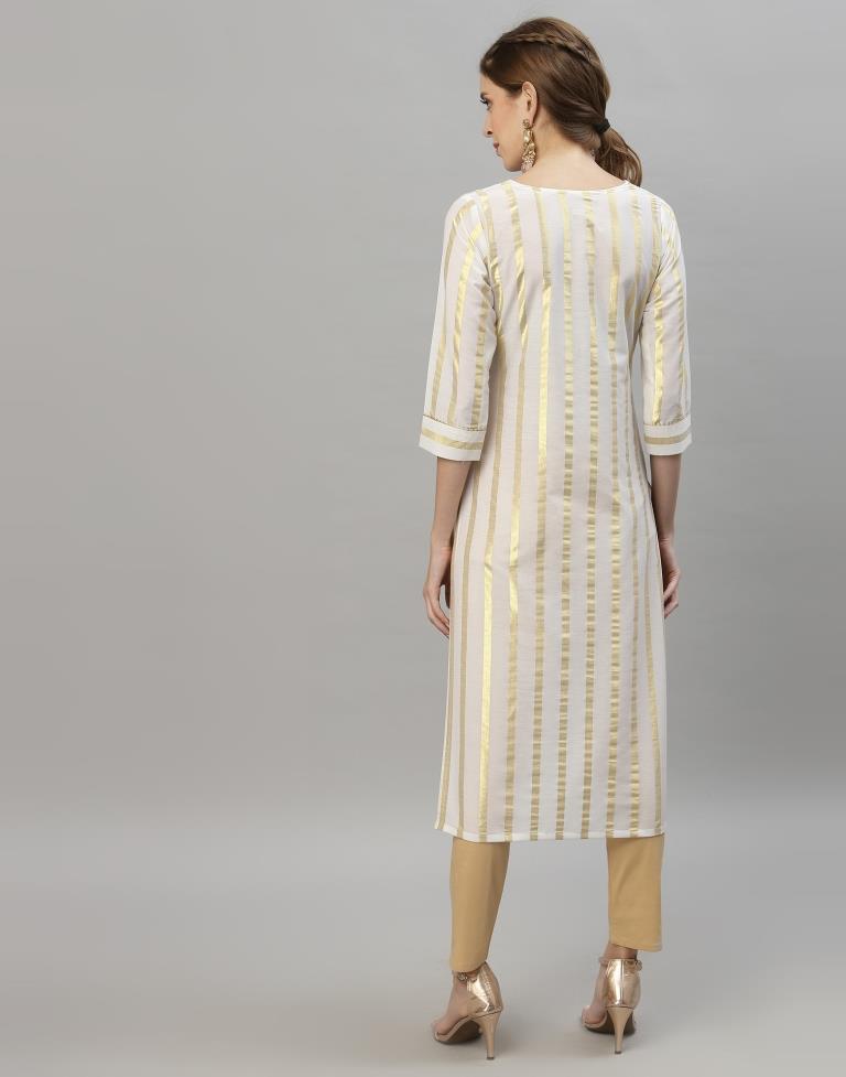 White Embridary Kurti