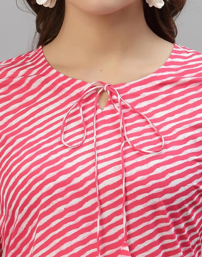 Pink Digital Printed Kurti