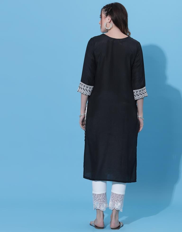 Black Embrodery Kurti