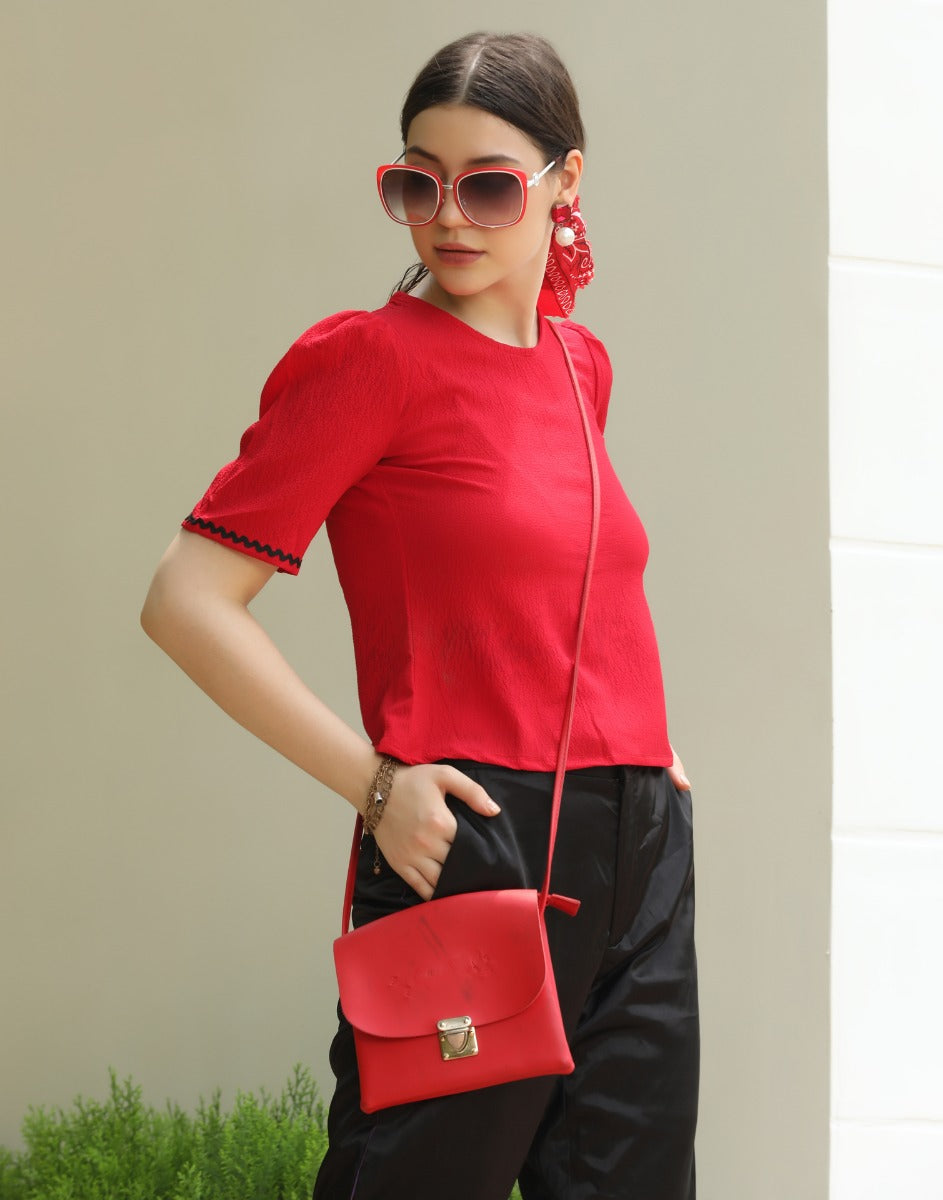 Red Solid Top